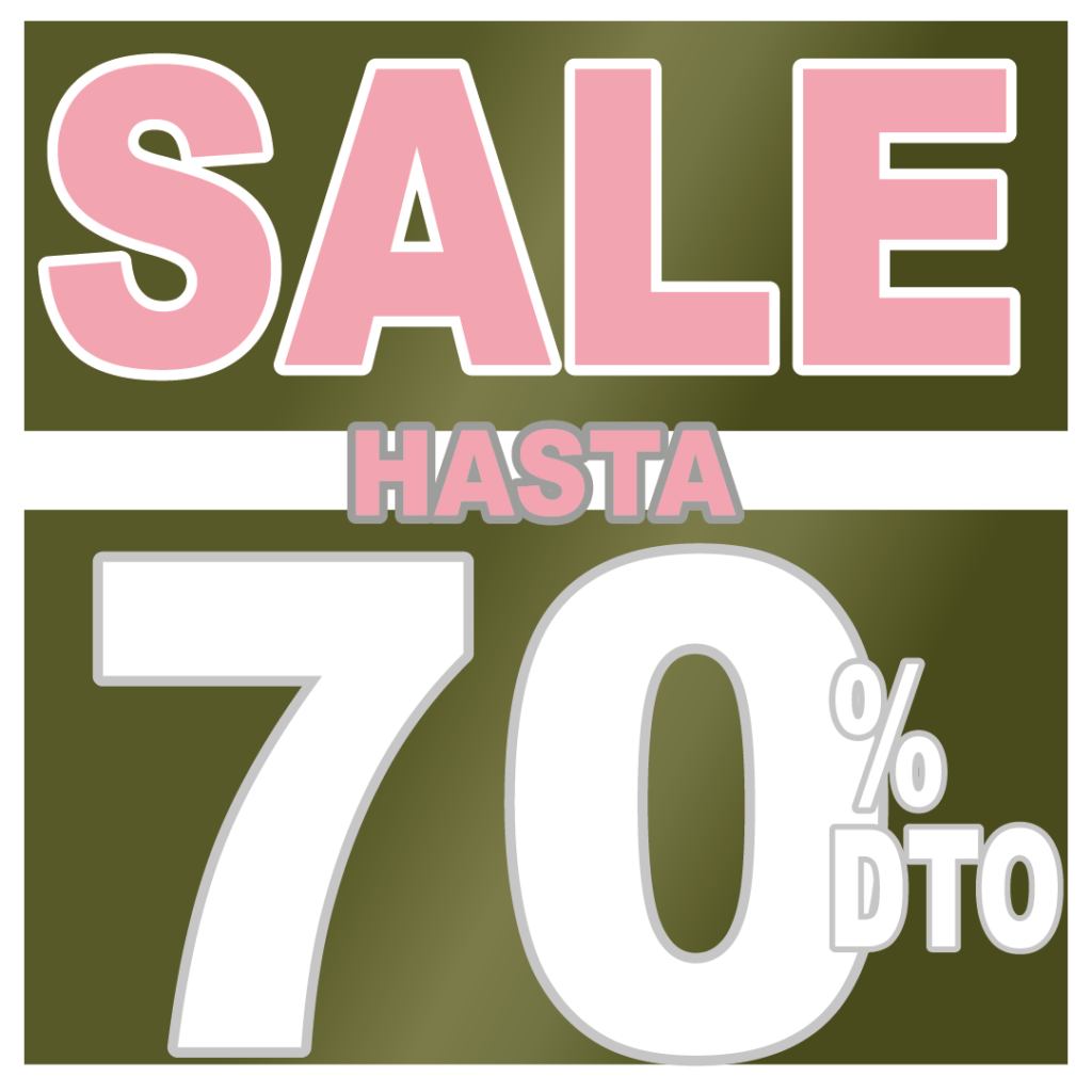 Banner 70% off en toda la tienda